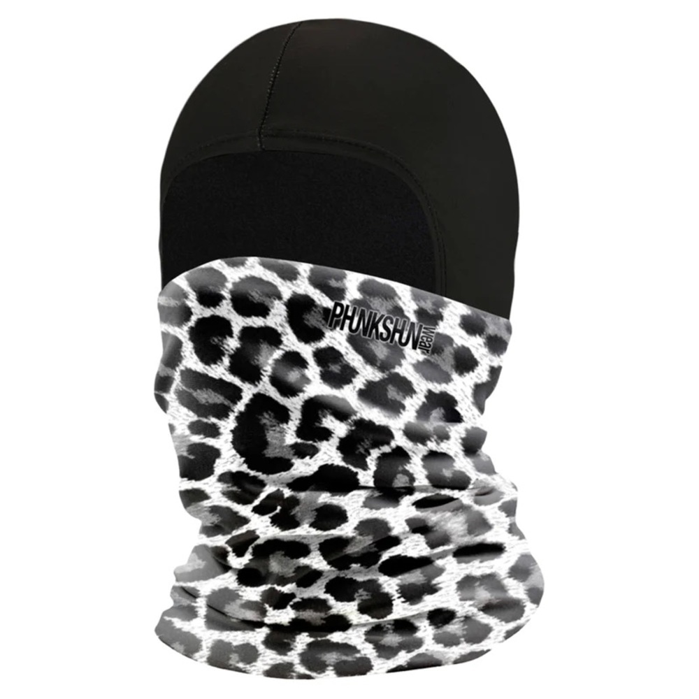 PHUNKSHUN HEADWEAR DOUBLE TUBE WHITE LEOPARD